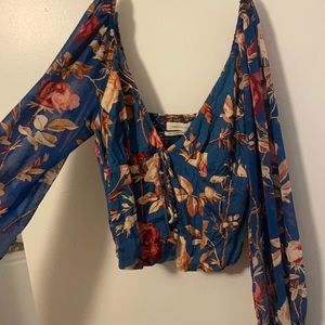 Brand New Long Sleeve Floral Urban outfitters top